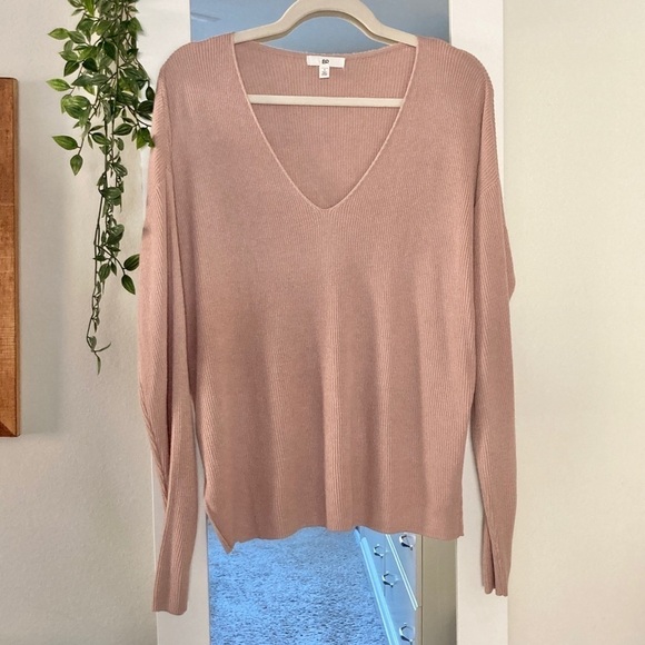 Nordstrom Ribbed V-neck Sweater Women’s Small NWT - Picture 7 of 10